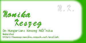 monika keszeg business card